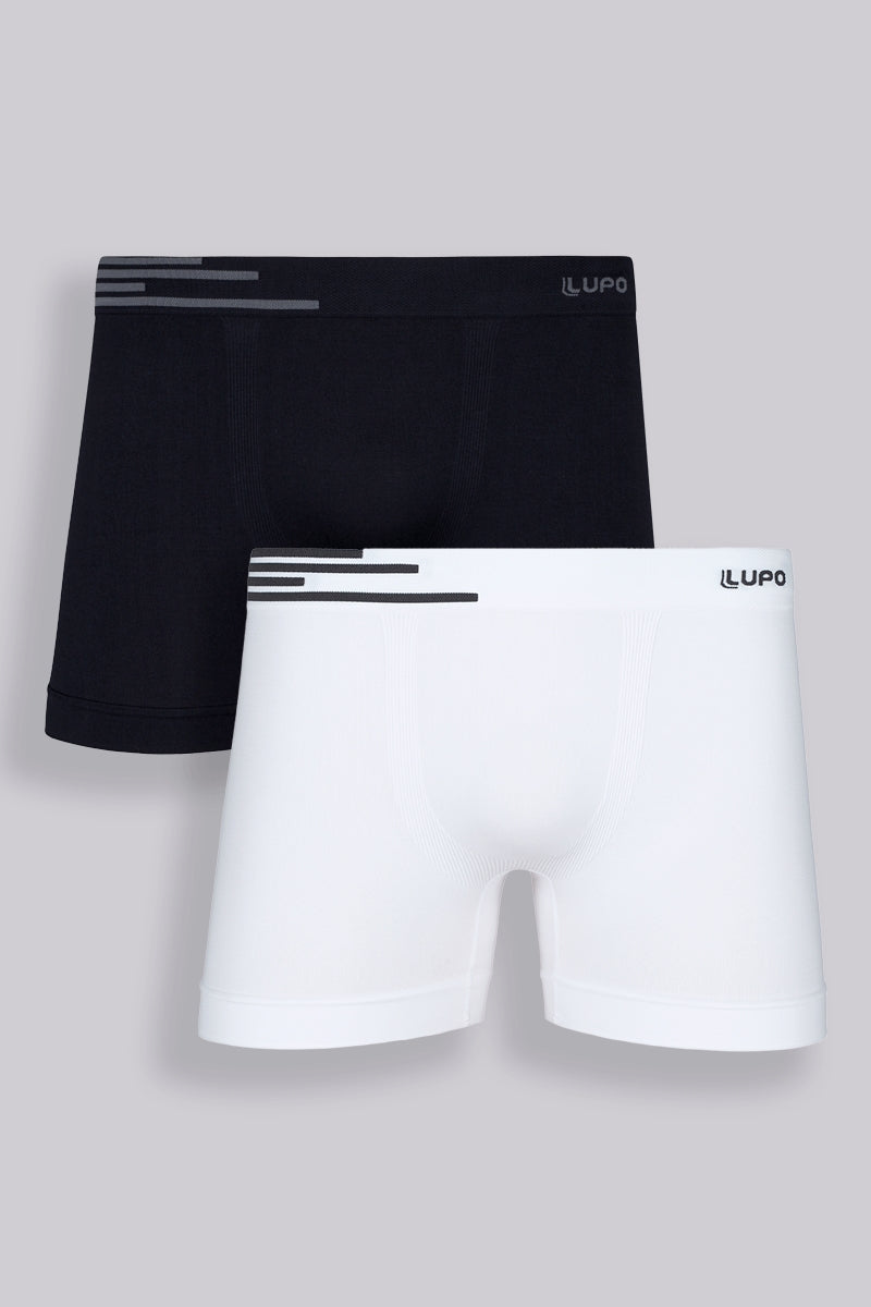 Kit 2 Cuecas Boxer Adulto Sem Costura