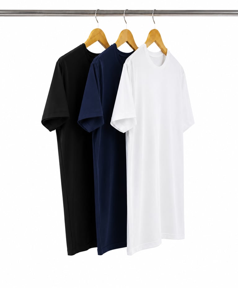Kit 3 Camisetas Tech Modal Masculinas
